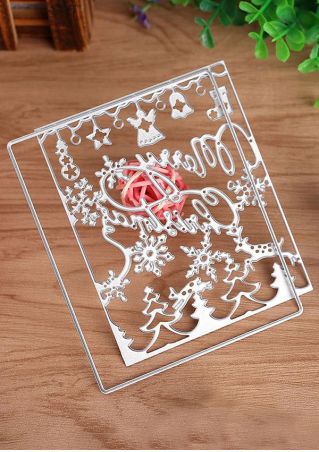 Christmas Tree & Snowflake Card Embossing Mould