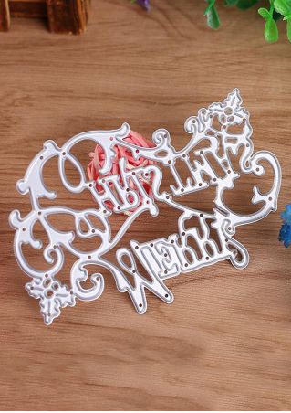 Merry Christmas Letter Card Embossing Mould