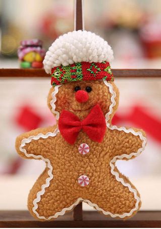 Christmas Cartoon Gingerbread Man Dol Pendant