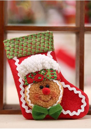 Christmas Gingerbread Man Sock Pendant