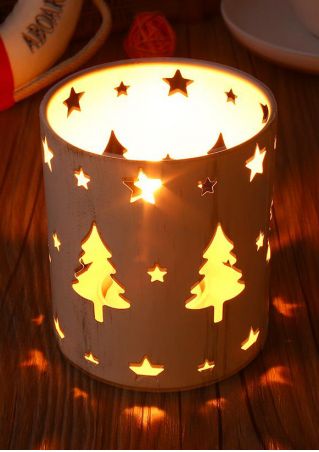 Christmas Hollow Out Candle Holder