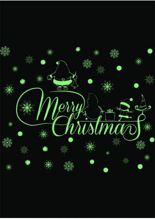 Luminous Merry Christmas Wall Sticker