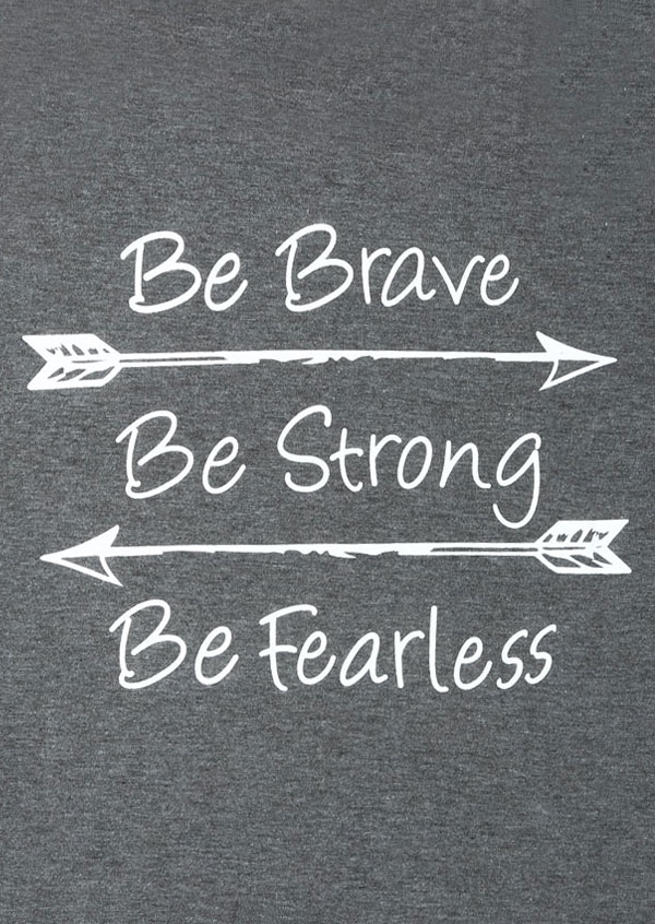 plus size be brave be strong be fearless baseball