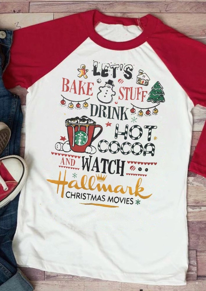 Drink Hot Cocoa And Watch Hallmark Christmas Movies Baseball T-Shirt Tee, 426607, White
Drink Hot Cocoa And Watch Hallmark Christmas Movies Baseball T-Shirt Tee, 426607, White