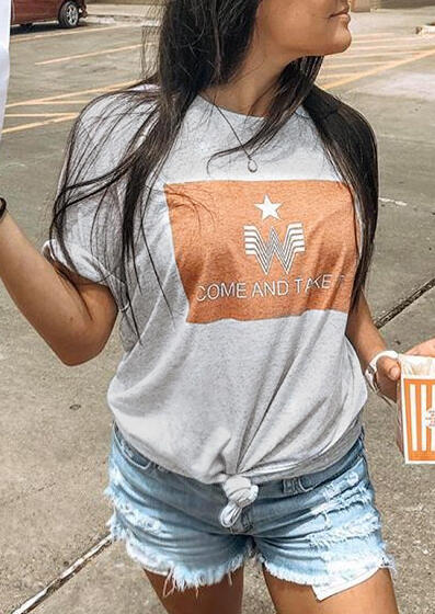 Tees T-shirts Whataburger Come And Take It T-Shirt Tee without Necklace - Light Grey. Size
Tees T-shirts Whataburger Come And Take It T-Shirt Tee without Necklace - Light Grey. Size