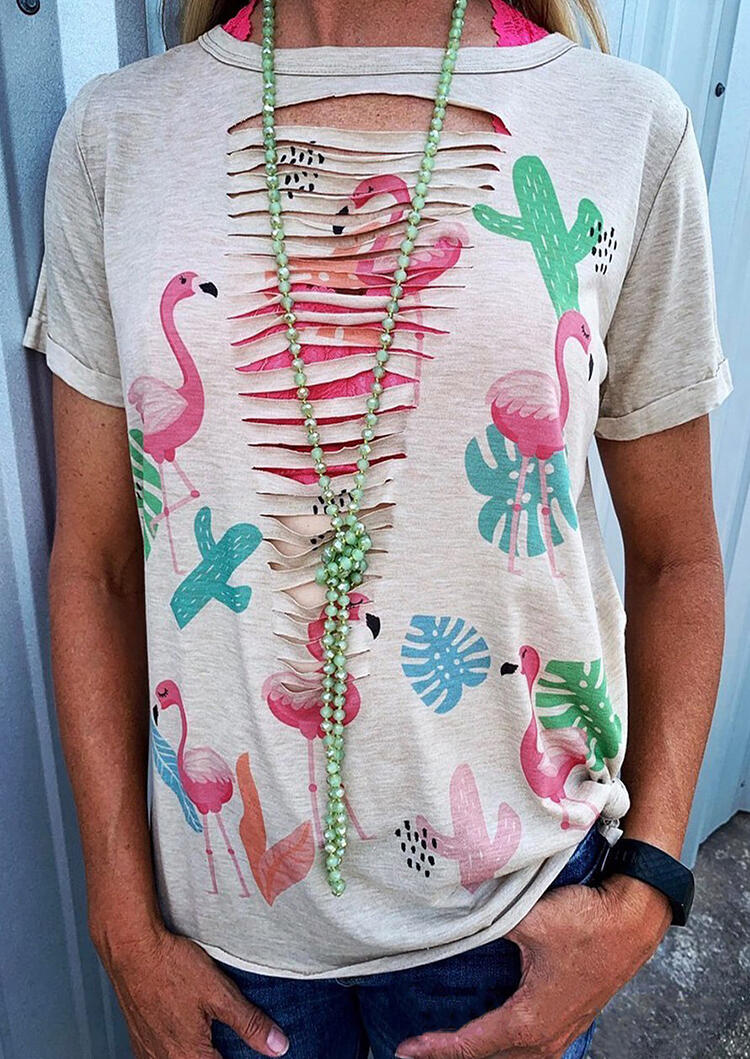 Blouses Flamingo Cactus Hollow Out Blouse without Necklace - Light Grey. Size: ,M
Blouses Flamingo Cactus Hollow Out Blouse without Necklace - Light Grey. Size: ,M