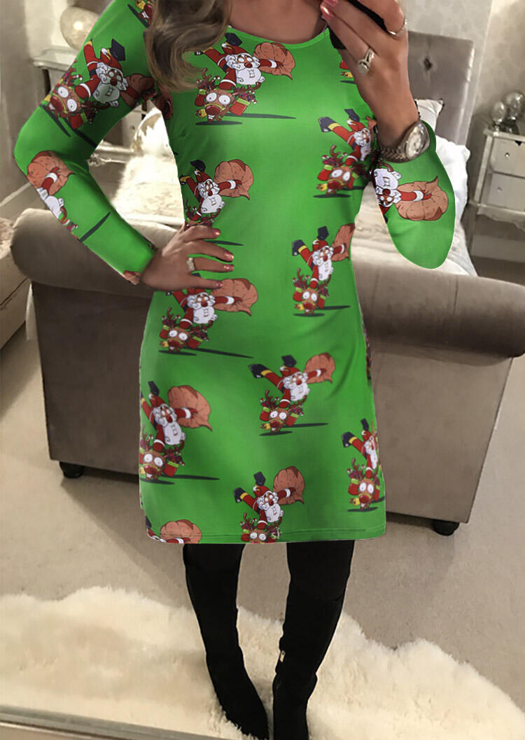 Casual Dresses Christmas Santa Claus Reindeer Printed Casual Dress in Green. Size: M,,2XL,3XL,4XL,5XL
Casual Dresses Christmas Santa Claus Reindeer Printed Casual Dress in Green. Size: M,,2XL,3XL,4XL,5XL