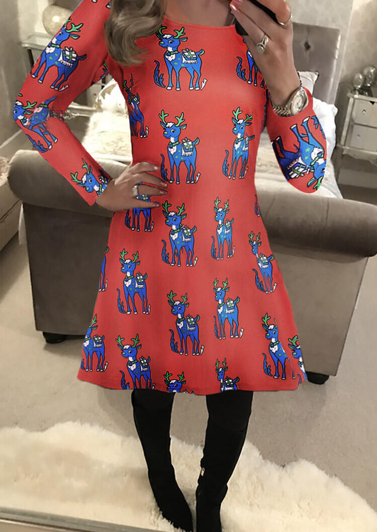 Casual Dresses Christmas Reindeer Printed Long Sleeve Casual Dress in Red. Size: ,M,XL,3XL,5XL
Casual Dresses Christmas Reindeer Printed Long Sleeve Casual Dress in Red. Size: ,M,XL,3XL,5XL