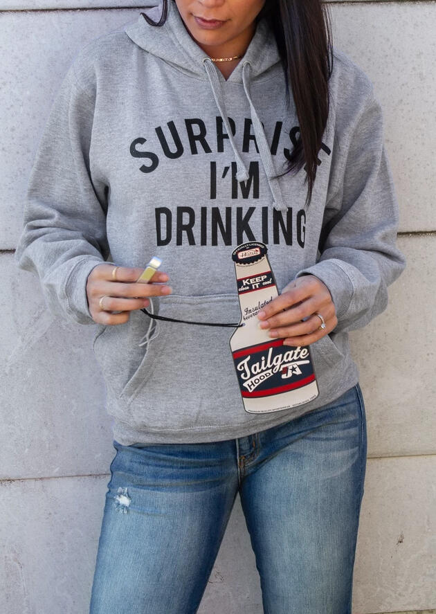 Hoodies & Sweatshirts Surprise I'm Drinking Hoodie without Necklace - Gray. Size
Hoodies & Sweatshirts Surprise I'm Drinking Hoodie without Necklace - Gray. Size