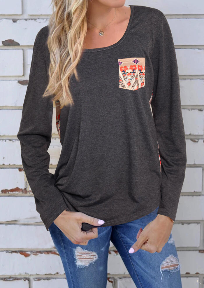 Aztec Geometric Printed Splicing T-Shirt Tee without Necklace - Dark Grey, 453834
Aztec Geometric Printed Splicing T-Shirt Tee without Necklace - Dark Grey, 453834