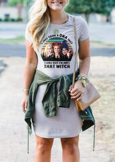 Mini Dresses I Just Took A DNA Test I'm 100% That Witch Mini Dress without Necklace - Light Grey. Size
Mini Dresses I Just Took A DNA Test I'm 100% That Witch Mini Dress without Necklace - Light Grey. Size