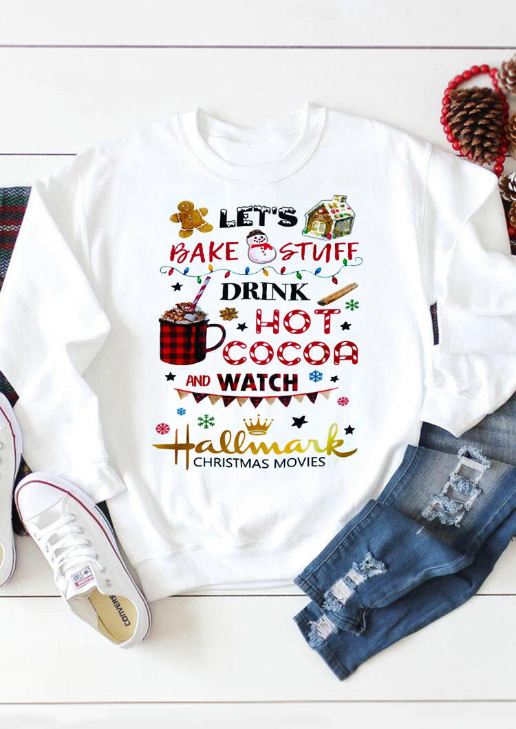 Hoodies & Sweatshirts Let's Watch Hallmark Christmas Movies Sweatshirt - White. Size: S,,XL
Hoodies & Sweatshirts Let's Watch Hallmark Christmas Movies Sweatshirt - White. Size: S,,XL