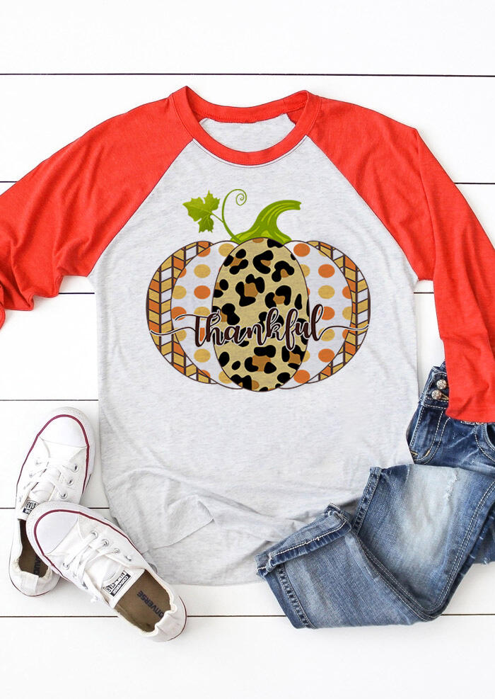 Tees T-shirts Thankful Pumpkin Plaid Leopard Printed T-Shirt Tee - Light Grey. Size: ,M
Tees T-shirts Thankful Pumpkin Plaid Leopard Printed T-Shirt Tee - Light Grey. Size: ,M