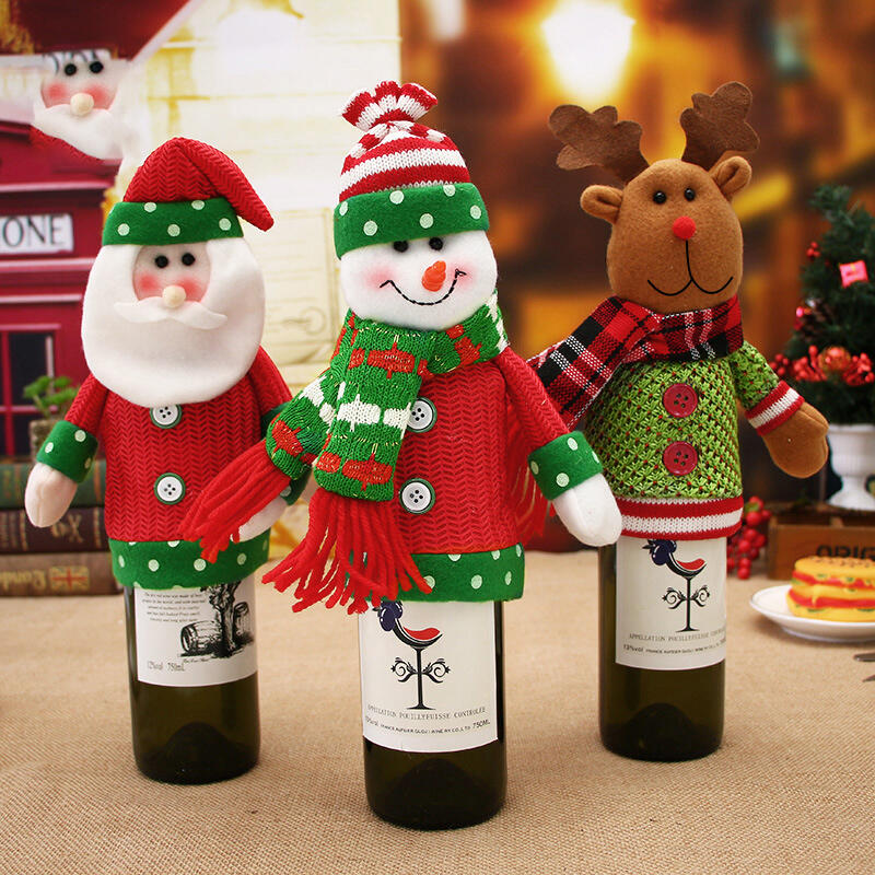 Festive & Party Supplies Christmas Decoration Santa Snowman Champagne Wine Bottle Cover, Pattern2
Festive & Party Supplies Christmas Decoration Santa Snowman Champagne Wine Bottle Cover, Pattern2