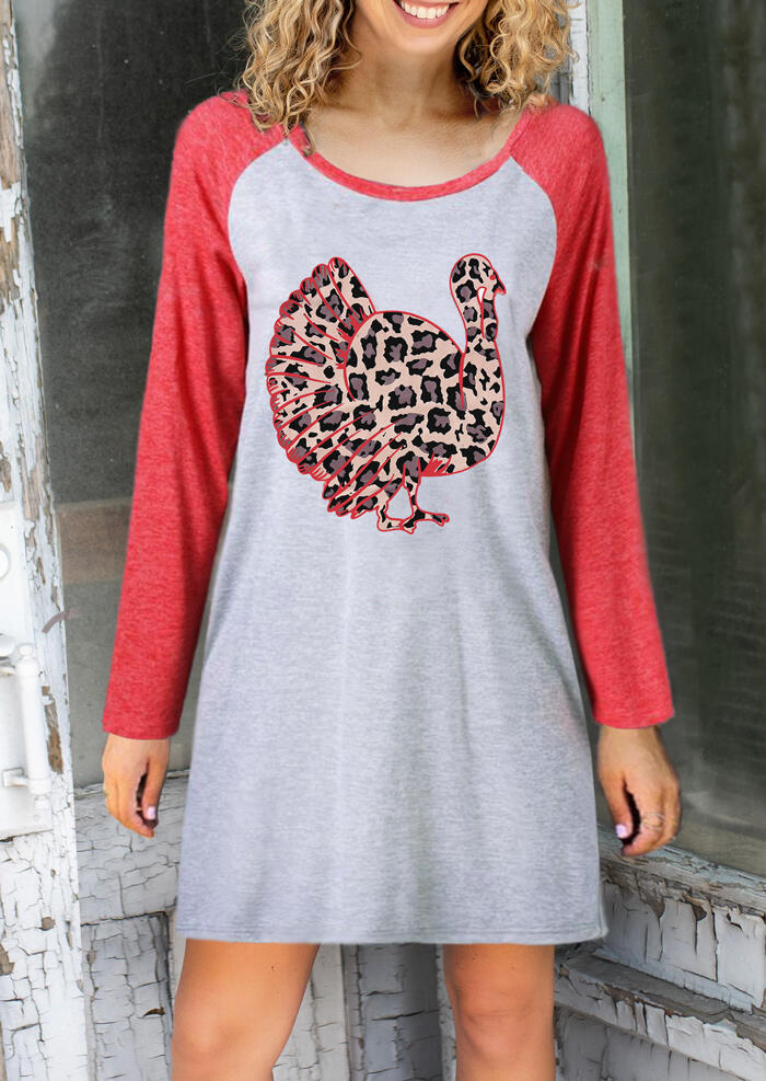 Mini Dresses Leopard Printed Turkey O-Neck Mini Dress - Light Grey. Size: S,M,,XL
Mini Dresses Leopard Printed Turkey O-Neck Mini Dress - Light Grey. Size: S,M,,XL