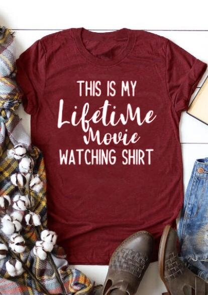 Tees T-shirts This Is My Lifetime Movie Watching T-Shirt Tee - Burgundy. Size: ,M
Tees T-shirts This Is My Lifetime Movie Watching T-Shirt Tee - Burgundy. Size: ,M