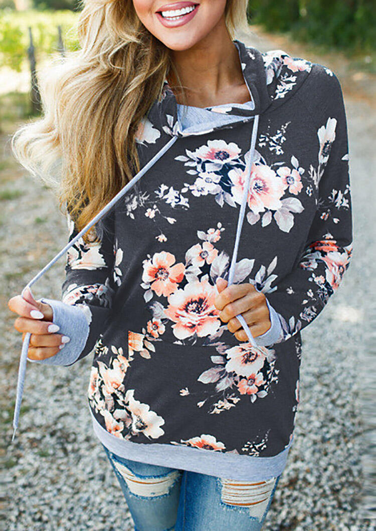 Hoodies & Sweatshirts Floral Splicing O-Neck Kangaroo Pocket Hoodie - Dark Grey. Size
Hoodies & Sweatshirts Floral Splicing O-Neck Kangaroo Pocket Hoodie - Dark Grey. Size