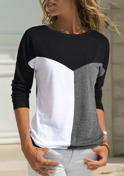 Tees T-shirts Color Block Splicing O-Neck T-Shirt Tee without Necklace - Black. Size
Tees T-shirts Color Block Splicing O-Neck T-Shirt Tee without Necklace - Black. Size
