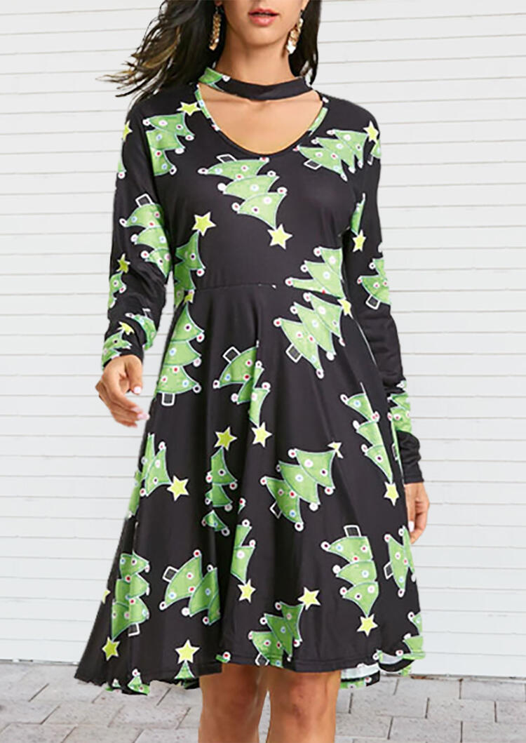 Mini Dresses Christmas Tree Printed Hollow Out Mini Dress - Green. Size: M,,XL
Mini Dresses Christmas Tree Printed Hollow Out Mini Dress - Green. Size: M,,XL
