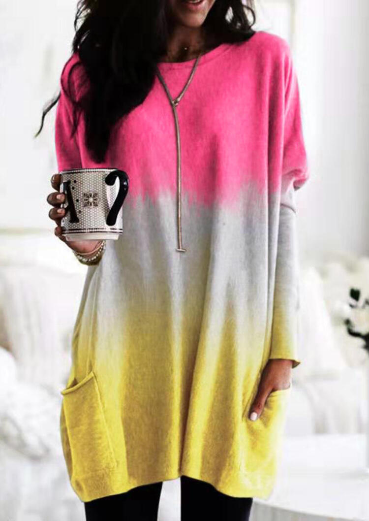 Mini Dresses Gradient Color Pocket Mini Dress without Necklace - Multicolor. Size: ,XL
Mini Dresses Gradient Color Pocket Mini Dress without Necklace - Multicolor. Size: ,XL
