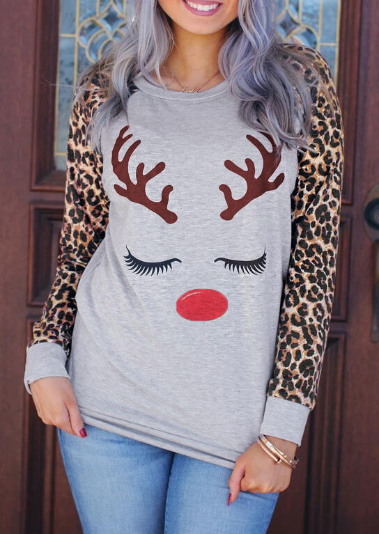 Tees T-shirts Leopard Printed Elk Angle T-Shirt Tee without Necklace - Light Grey. Size: ,M
Tees T-shirts Leopard Printed Elk Angle T-Shirt Tee without Necklace - Light Grey. Size: ,M