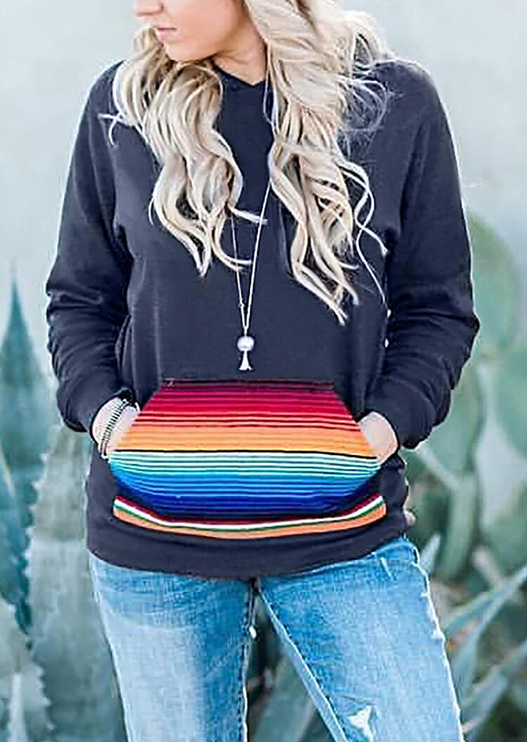 Hoodies & Sweatshirts Colorful Striped Splicing Kangaroo Pocket Hoodie without Necklace - Deep Blue. Size: S,M,,XL
Hoodies & Sweatshirts Colorful Striped Splicing Kangaroo Pocket Hoodie without Necklace - Deep Blue. Size: S,M,,XL