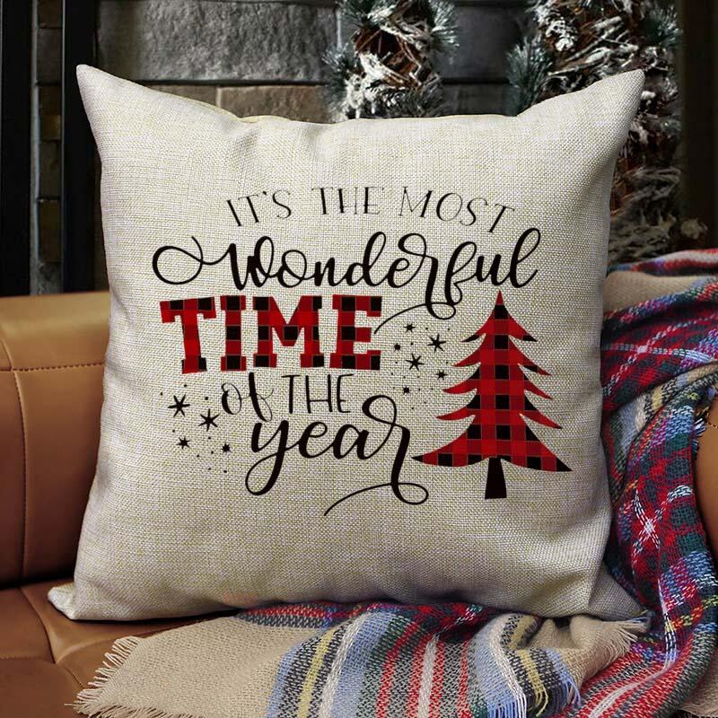 Christmas Tree It's The Most Wonderful Time Pillowcase without Pillow, Khaki, 459103
Christmas Tree It's The Most Wonderful Time Pillowcase without Pillow, Khaki, 459103