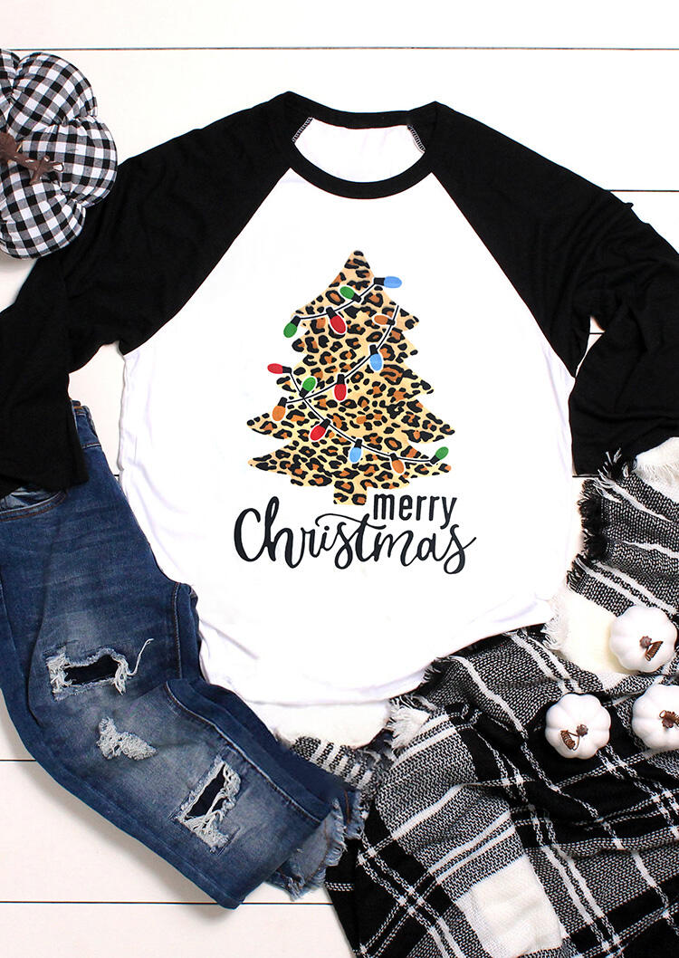 Tees T-shirts Merry Christmas Tree Leopard Printed Splicing T-Shirt Tee - White. Size: S,M,,XL
Tees T-shirts Merry Christmas Tree Leopard Printed Splicing T-Shirt Tee - White. Size: S,M,,XL