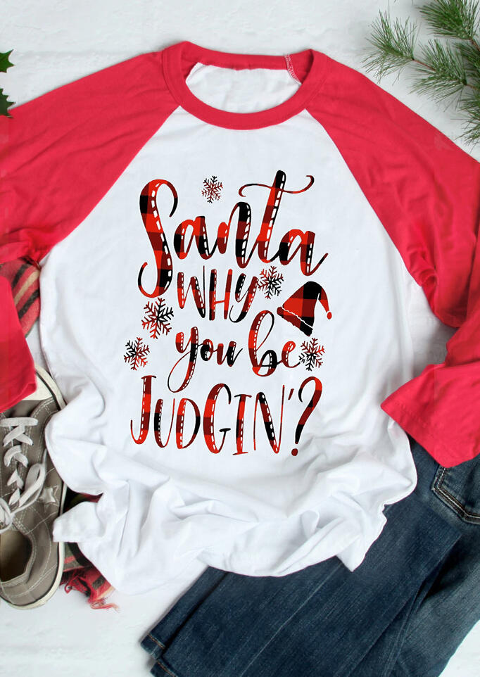 Tees T-shirts Santa Why You Be Judgin' Christmas Plaid T-Shirt Tee - White. Size
Tees T-shirts Santa Why You Be Judgin' Christmas Plaid T-Shirt Tee - White. Size