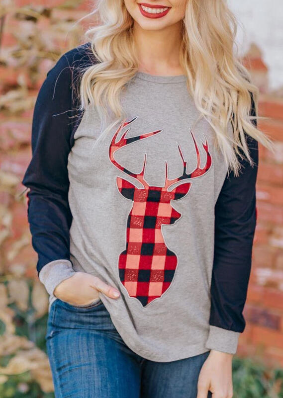 Tees T-shirts Christmas Reindeer Plaid Printed Splicing T-Shirt Tee - Light Grey. Size: S,M
Tees T-shirts Christmas Reindeer Plaid Printed Splicing T-Shirt Tee - Light Grey. Size: S,M