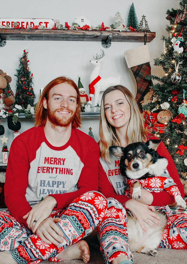 Women' Merry Everything And Happy Always Christmas Trees Pajamas Set - Red, 460062
Women' Merry Everything And Happy Always Christmas Trees Pajamas Set - Red, 460062