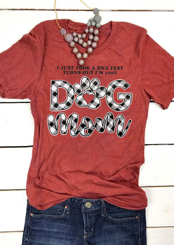 Tees T-shirts Plaid Turns Out I'm 100% Dog Mom T-Shirt Tee - Orange. Size: S,M,,XL
Tees T-shirts Plaid Turns Out I'm 100% Dog Mom T-Shirt Tee - Orange. Size: S,M,,XL