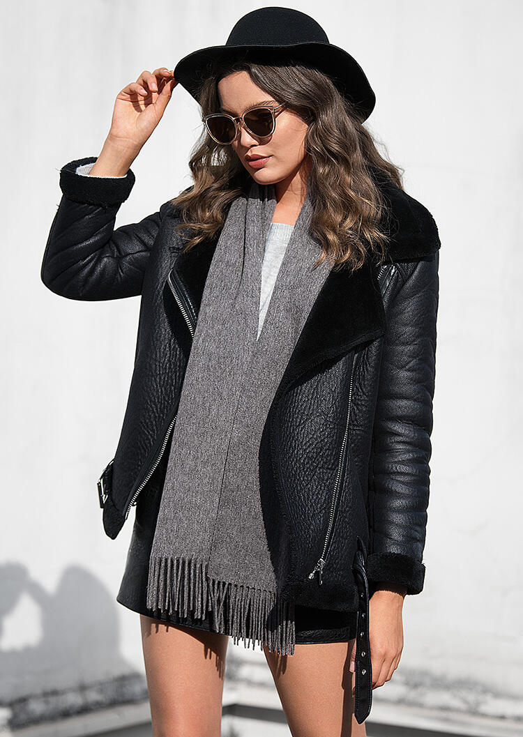 Feelily Unisex Gray Tassel Pashmina Scarf For Family Christmas Gift, B102064 
Feelily Unisex Gray Tassel Pashmina Scarf For Family Christmas Gift, B102064