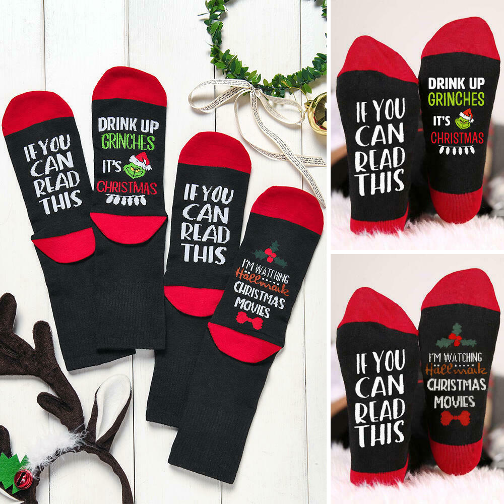 2 Pairs Watching Hallmark Movies And Drink Up Grinches Socks, Pattern1, B103457
2 Pairs Watching Hallmark Movies And Drink Up Grinches Socks, Pattern1, B103457