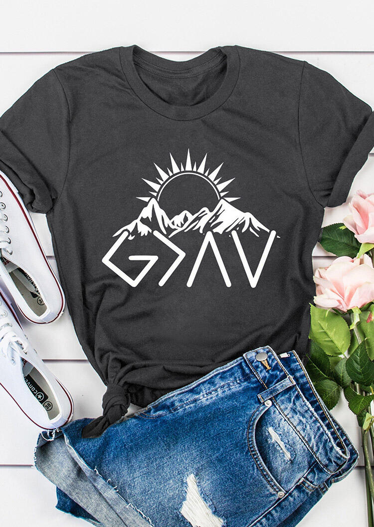 

Tees T-shirts God Is Greater Than The Highs And Lows Christian T-Shirt Tee - Dark Grey. Size
