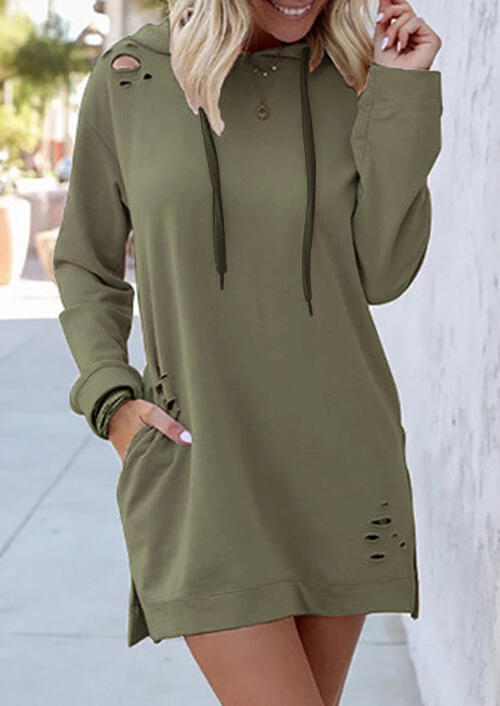 Mini Dresses Hollow Out Pocket Drawstring Mini Dress without Necklace - Army Green. Size
Mini Dresses Hollow Out Pocket Drawstring Mini Dress without Necklace - Army Green. Size
