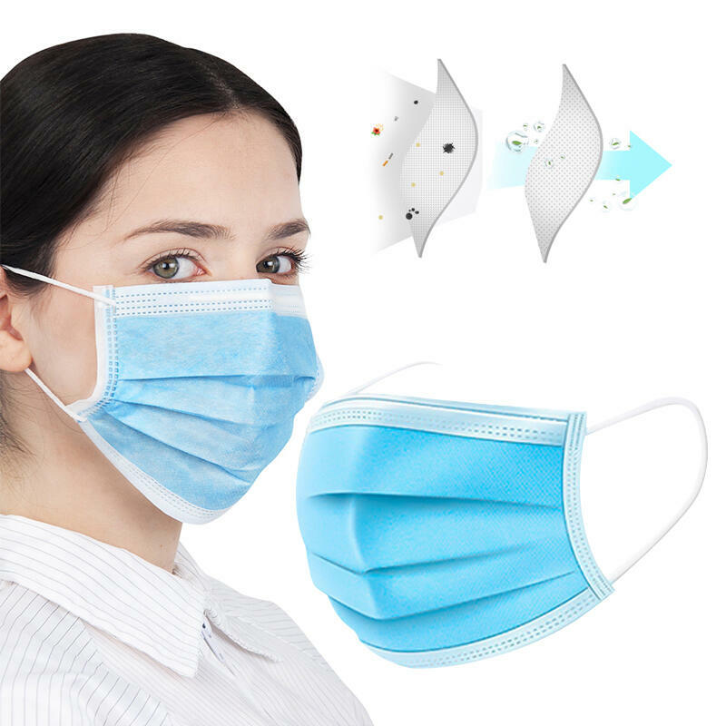 10 Pieces/Set Disposable Anti-Dust Breathable 3-Layered Masks, Lightblue, 465291
10 Pieces/Set Disposable Anti-Dust Breathable 3-Layered Masks, Lightblue, 465291
