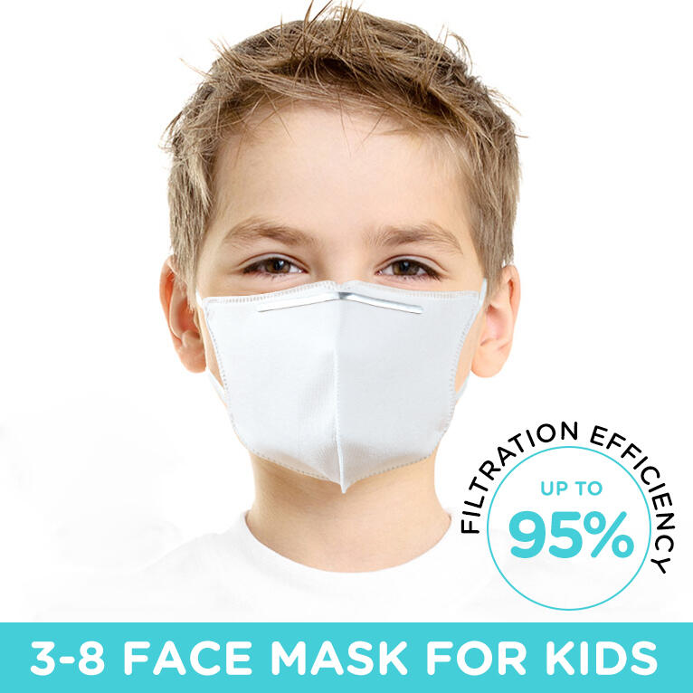 Kids N95 Face Mask 5 Pcs Child Anti-Dust Breathable Isolation Protective N95 Masks, White
Kids N95 Face Mask 5 Pcs Child Anti-Dust Breathable Isolation Protective N95 Masks, White