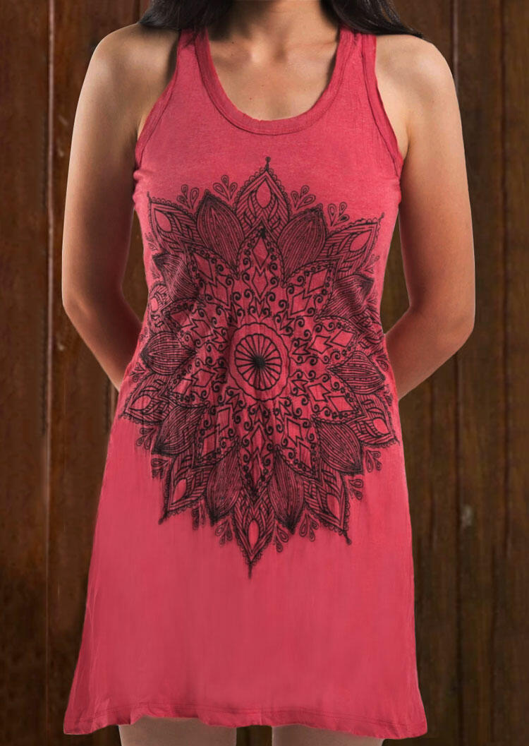 Mini Dresses Presale - Mandala Printed Sleeveless Mini Dress - Watermelon Red. Size: S,M,,XL
Mini Dresses Presale - Mandala Printed Sleeveless Mini Dress - Watermelon Red. Size: S,M,,XL