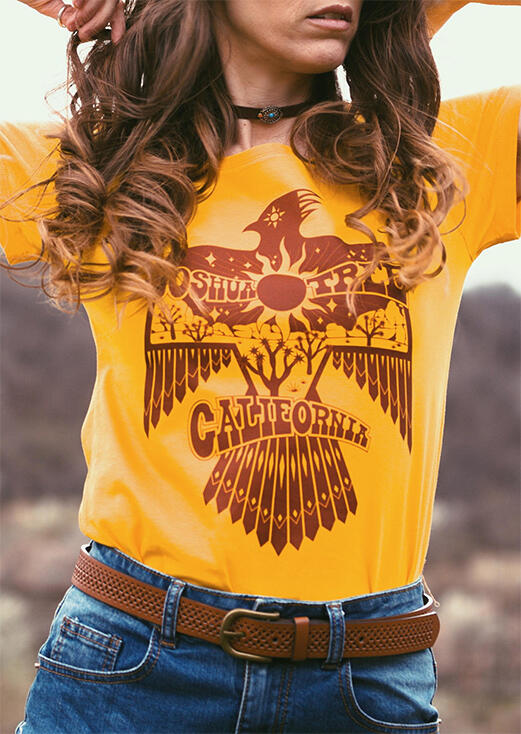 Tees T-shirts Joshua Tree Thunderbird T-Shirt Tee without Choker in Yellow. Size
Tees T-shirts Joshua Tree Thunderbird T-Shirt Tee without Choker in Yellow. Size