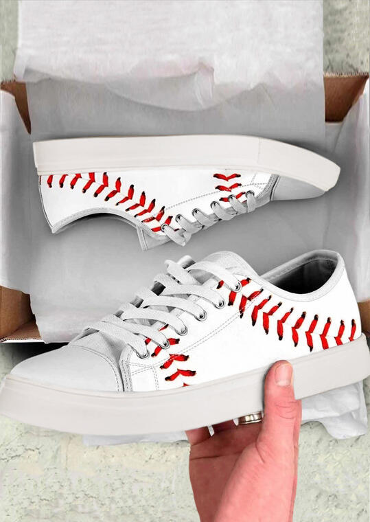 Sneakers Presale - Baseball Printed Lace Up Flat Sneakers. Size: ,38,39,40,41, White
Sneakers Presale - Baseball Printed Lace Up Flat Sneakers. Size: ,38,39,40,41, White