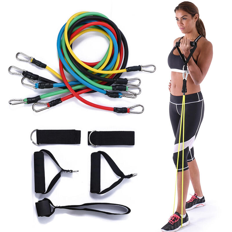 Resistance Bands Set 11Pcs Training Exercise Yoga Tube Pull Rope Band with Carry Bag, Multicolor
Resistance Bands Set 11Pcs Training Exercise Yoga Tube Pull Rope Band with Carry Bag, Multicolor