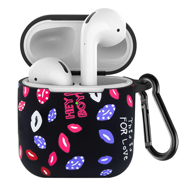 Lips Leopard Silicone Case Cover for Air Pod1 and Air Pod2 with Carabiner in Black,Leopard. Size
Lips Leopard Silicone Case Cover for Air Pod1 and Air Pod2 with Carabiner in Black,Leopard. Size