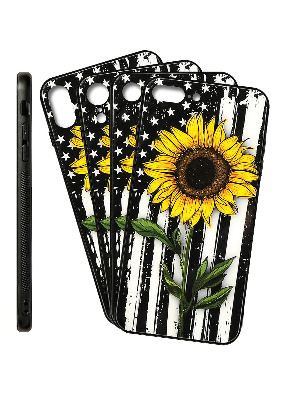 American Flag and Sunflower Iphone XR / Iphone XS Max / Iphone 8 / Iphone 8 Silicone Protective Phone Case in Multicolor. Size: iPhone XR
American Flag and Sunflower Iphone XR / Iphone XS Max / Iphone 8 / Iphone 8 Silicone Protective Phone Case in Multicolor. Size: iPhone XR