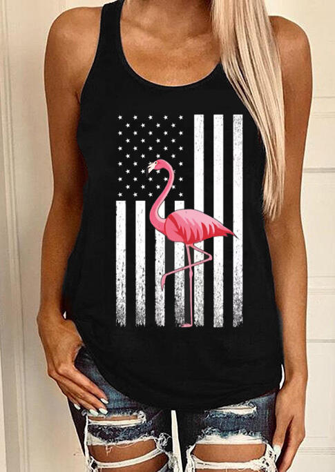 American Flag Star Striped Flamingo Tank - Black, 472551
American Flag Star Striped Flamingo Tank - Black, 472551