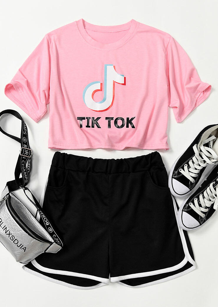 Activewear Tik Tok Pocket Activewear T-Shirt And Shorts Sports Set - Pink. Size: S,M,,XL
Activewear Tik Tok Pocket Activewear T-Shirt And Shorts Sports Set - Pink. Size: S,M,,XL