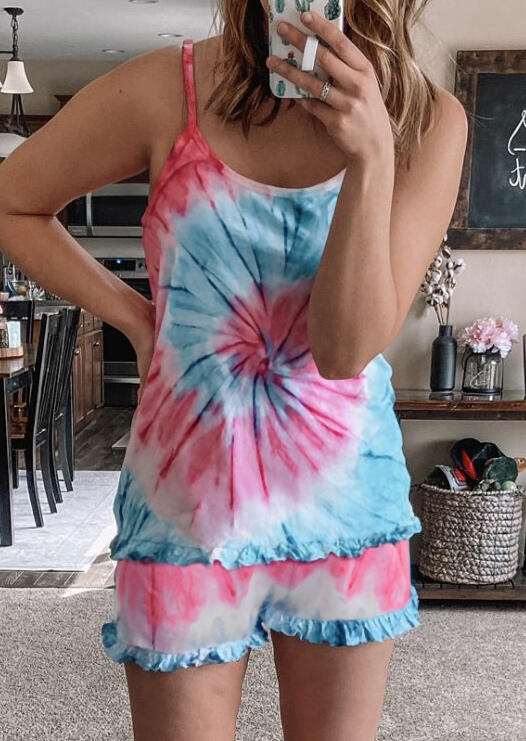 Two-Piece Sets Tie Dye Camisole And Shorts Two-Piece Set in Multicolor. Size: ,XL
Two-Piece Sets Tie Dye Camisole And Shorts Two-Piece Set in Multicolor. Size: ,XL
