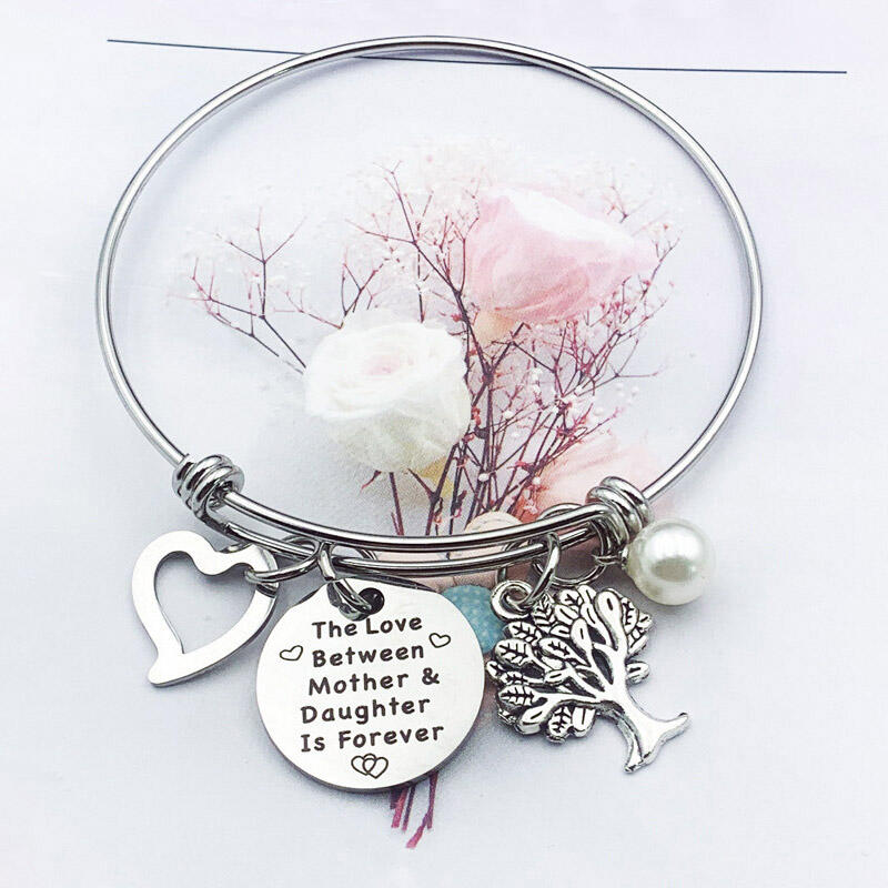 Bracelet Mother & Daughter Letter Heart Beading Adjustable Pendant Bracelet in Silver. Size
Bracelet Mother & Daughter Letter Heart Beading Adjustable Pendant Bracelet in Silver. Size