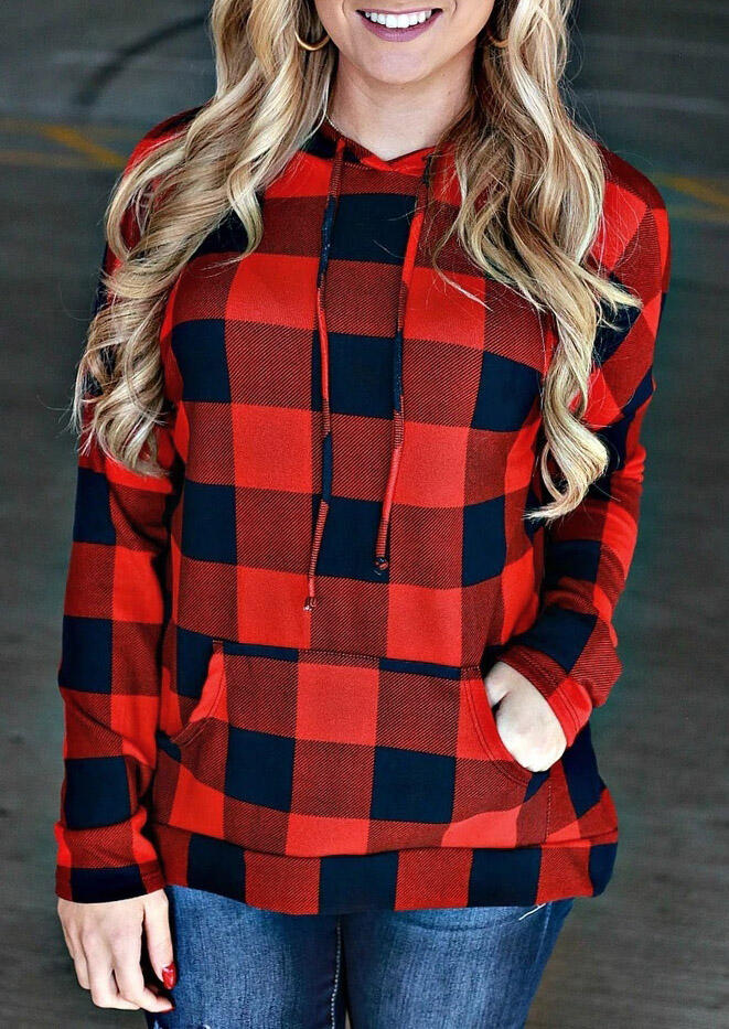 Hoodies Buffalo Plaid Drawstring Kangaroo Pocket Pullover Hoodie in Plaid. Size
Hoodies Buffalo Plaid Drawstring Kangaroo Pocket Pullover Hoodie in Plaid. Size