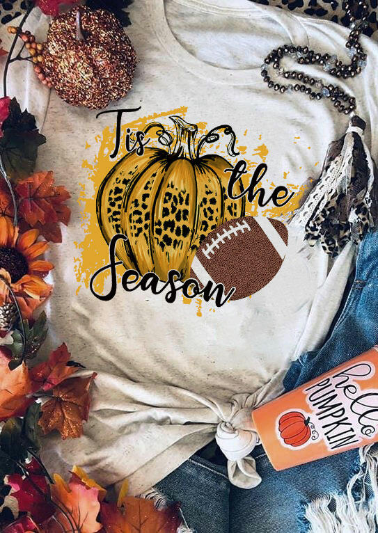 T-shirts Tees Leopard Pumpkin Football Tis The Season T-Shirt Tee in Light Grey. Size
T-shirts Tees Leopard Pumpkin Football Tis The Season T-Shirt Tee in Light Grey. Size